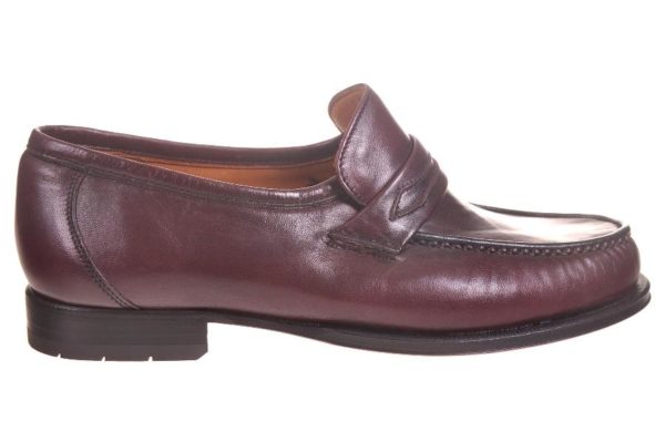 Van Bommel moccasin bordeaux leer