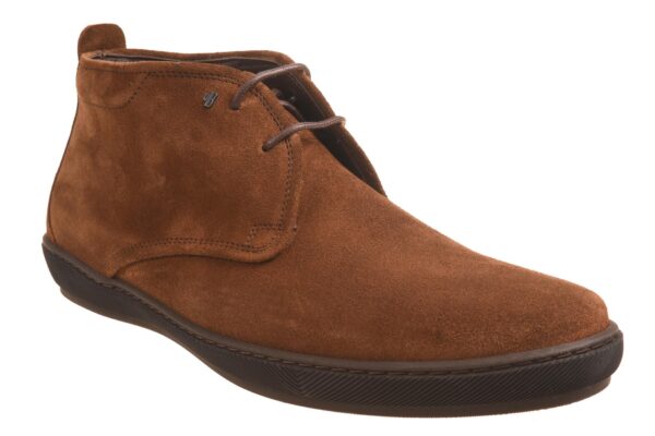 Van Bommel cognac suede boot met rubberzool - Afbeelding 2