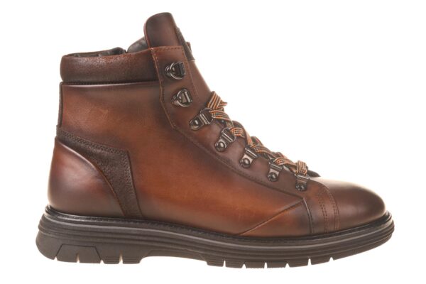 Giorgio middenbruin leren veterboot