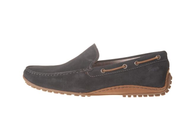 Sioux automocassin donkerblauw suede