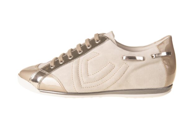 La Cabala veterschoen beige taupe lakneus met uitneembaar voetbed