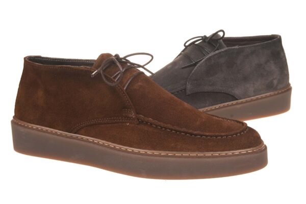 Giorgio antraciet suede halfhoge veterschoen - Afbeelding 3