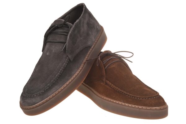 Giorgio antraciet suede halfhoge veterschoen - Afbeelding 4