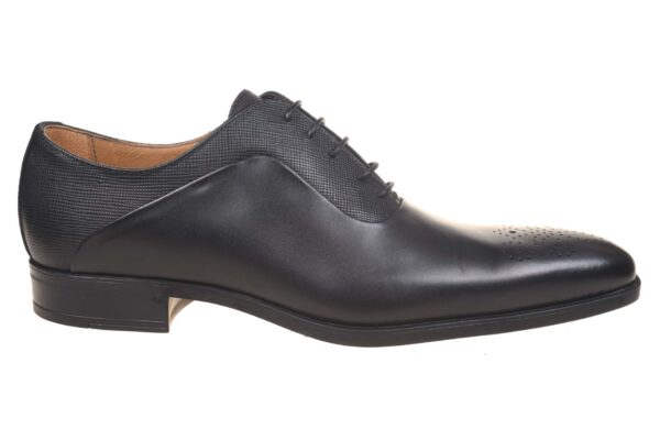 Giorgio zwarte geklede veterschoen met bijpassende riem