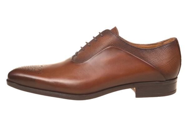Giorgio cognac geklede veterschoen met bijpassende riem