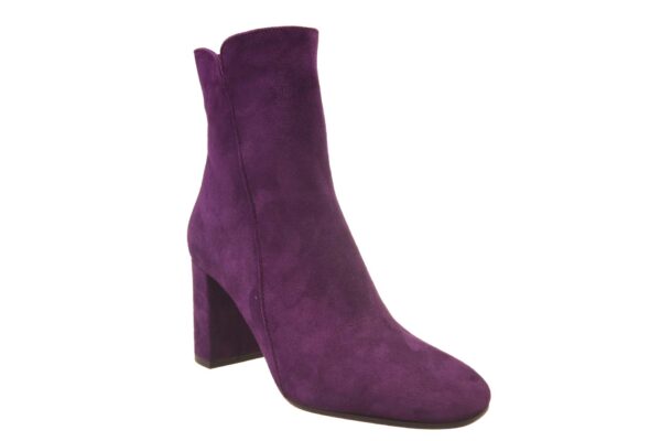 Nicole Paris paars suede laarsje hoge hak - Afbeelding 2