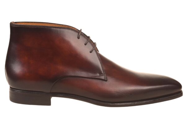Magnanni donkerbruin leren veterboot