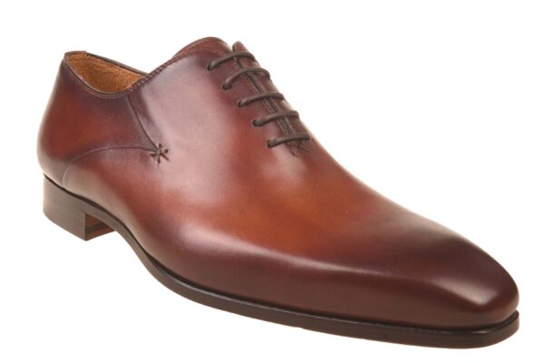 Magnanni cognac geklede leren veterschoen - Afbeelding 2