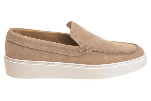 Giorgio instapper suede cognac met bijpassende riem