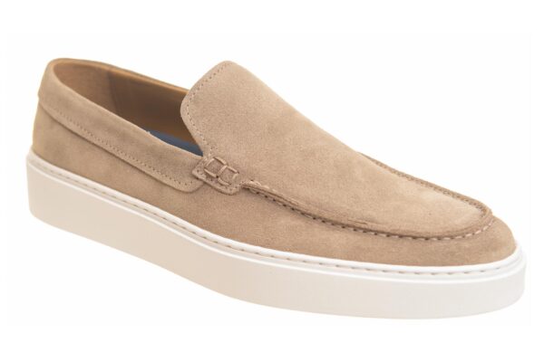 Giorgio instapper suede cognac met bijpassende riem - Afbeelding 2