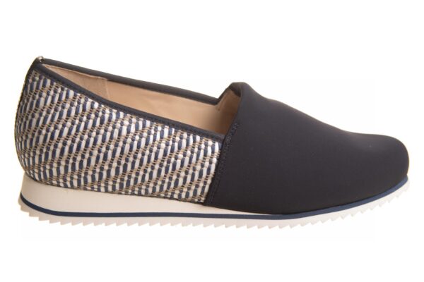 Hassia instapper elastisch voorblad donkerblauw