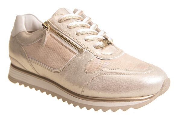 Hassia sneaker leer goud en rose comfort fit - Afbeelding 2