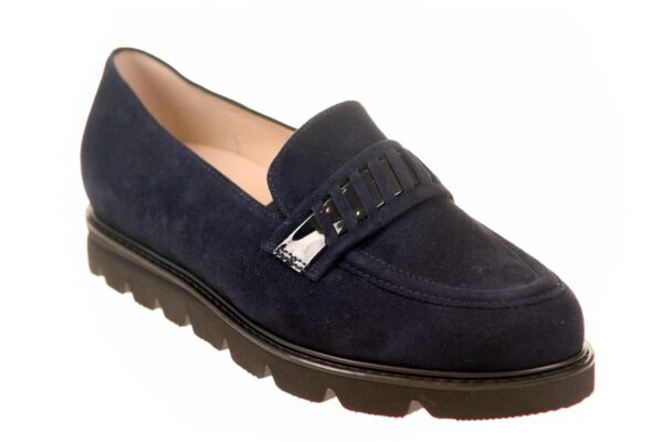 Hassia donkerblauw suede instapper - Afbeelding 2