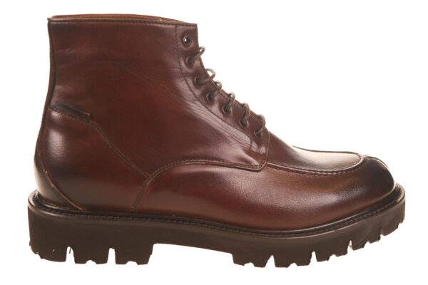 Flecs gevoerde veterboot bodeaux bruin leer