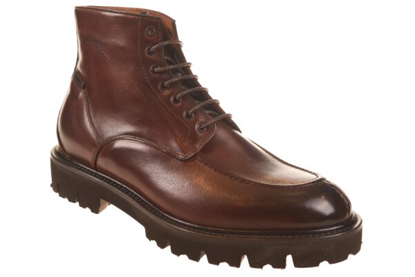 Flecs gevoerde veterboot bodeaux bruin leer - Afbeelding 2