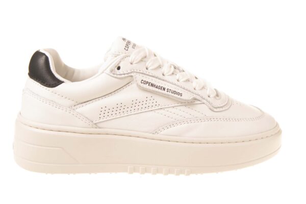 Copenhagen witte sneaker met zwart accent