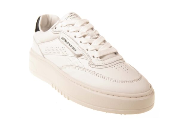 Copenhagen witte sneaker met zwart accent - Afbeelding 2