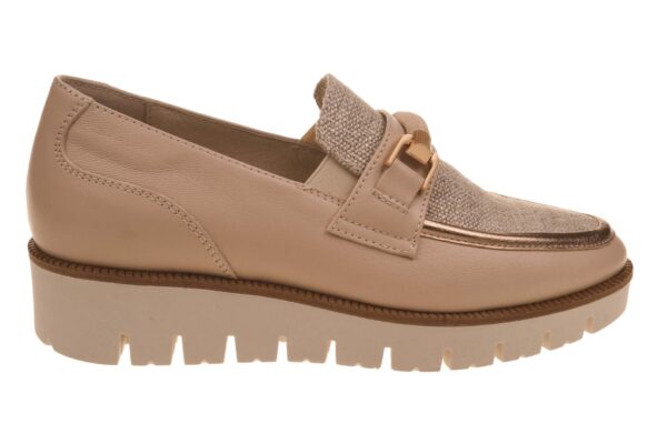 DL Sport beige instap met textiel inzet