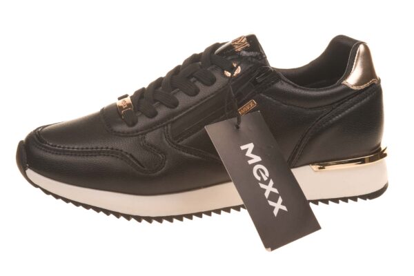 Mexx sneaker zwart met twee ritsen