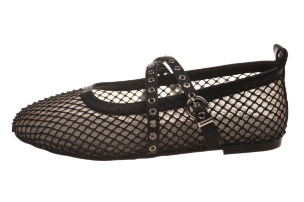 Toral mesh ballerina zwart met strass