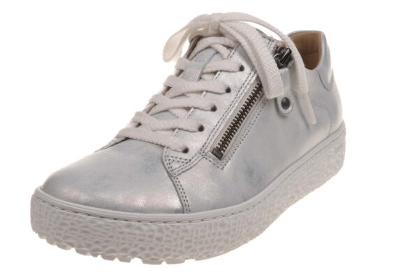 Hartjes sneaker lichtblauw metallic met uitneembaar voetbed - Afbeelding 2