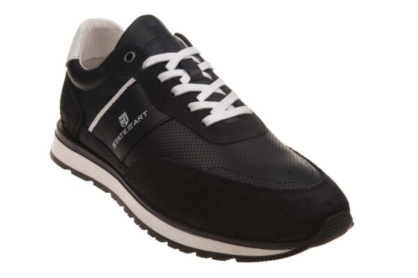 State of Art sneaker donkerblauw leer suede combi - Afbeelding 2