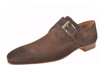 Magnanni gespschoen donkerbruin suede