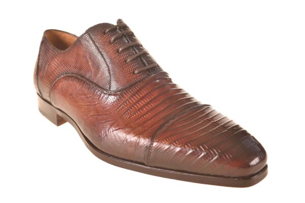 Magnanni veterschoen reptiel middenbruin - Afbeelding 2