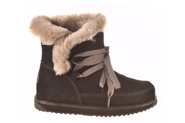 Emu vachtboot veter zwart suede - Afbeelding 2