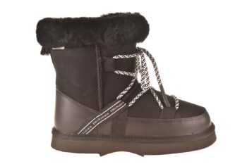 Emu vachtboot zwart combi suede leer met rits