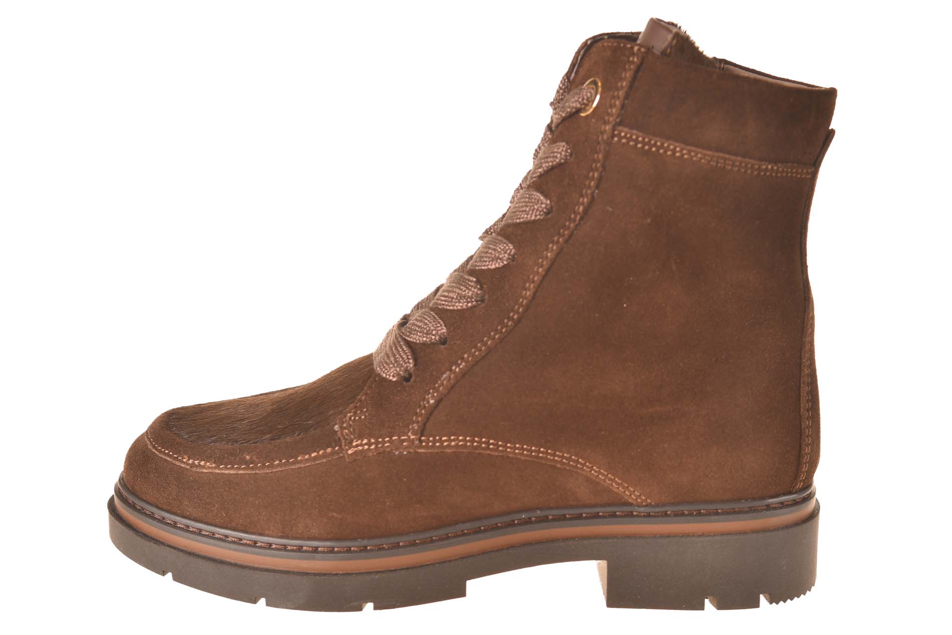 DL Sport veterboot bruin suede met vachtinzet