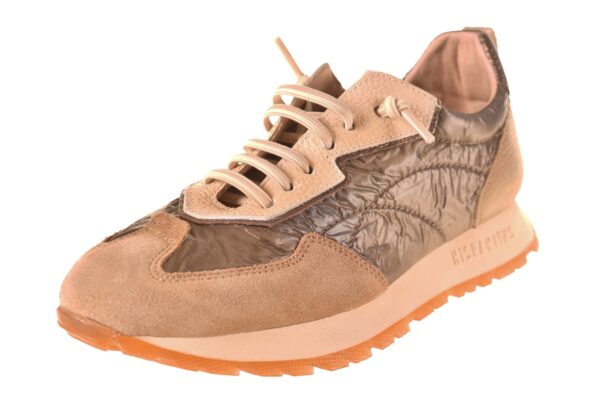 Hispanitas sneaker taupe brons materiaalcombi - Afbeelding 2