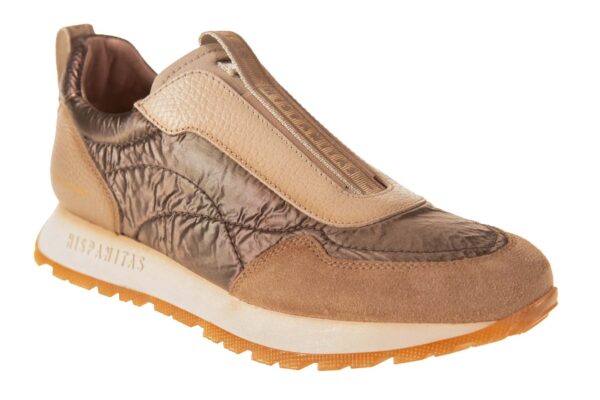 Hispanitas instap sneaker taupe brons materiaalcombi - Afbeelding 2
