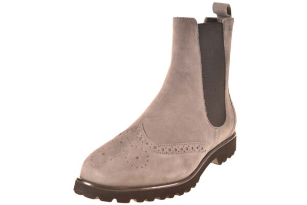 Sioux chelseaboot met rits lichtgrijs suede - Afbeelding 2