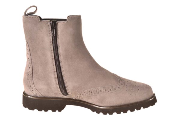 Sioux chelseaboot met rits lichtgrijs suede - Afbeelding 3