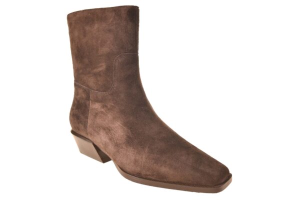 Bella di Roma laarsje halfhoog bruin suede met schuine hak - Afbeelding 2