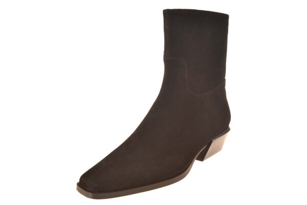 Bella di Roma laarsje halfhoog zwart suede met schuine hak - Afbeelding 2