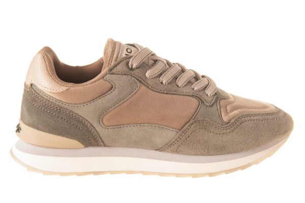 Hoff sneaker groen beige combi