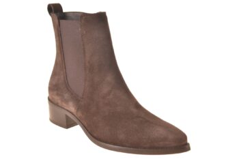 Paul Green chelseaboot met rits bruin suede