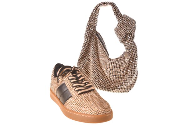 La Strada veterschoen pied de poule beige zwart - Afbeelding 3