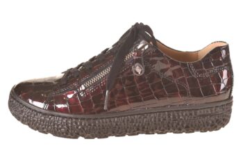 Hartjes veterschoen bordeaux lakprint H-wijdte
