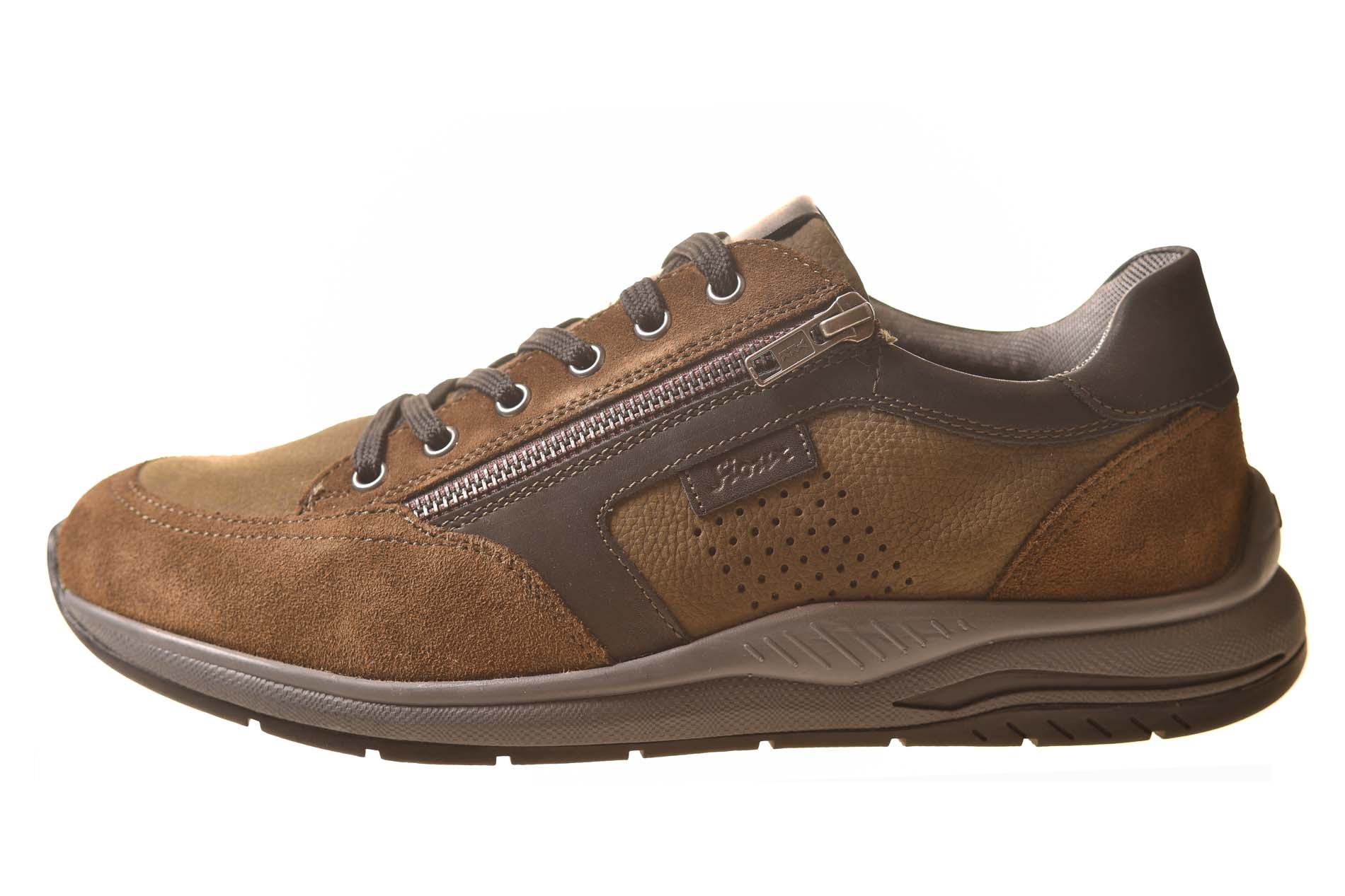 Sioux sneaker groen combinatie met uitneembaar voetbed