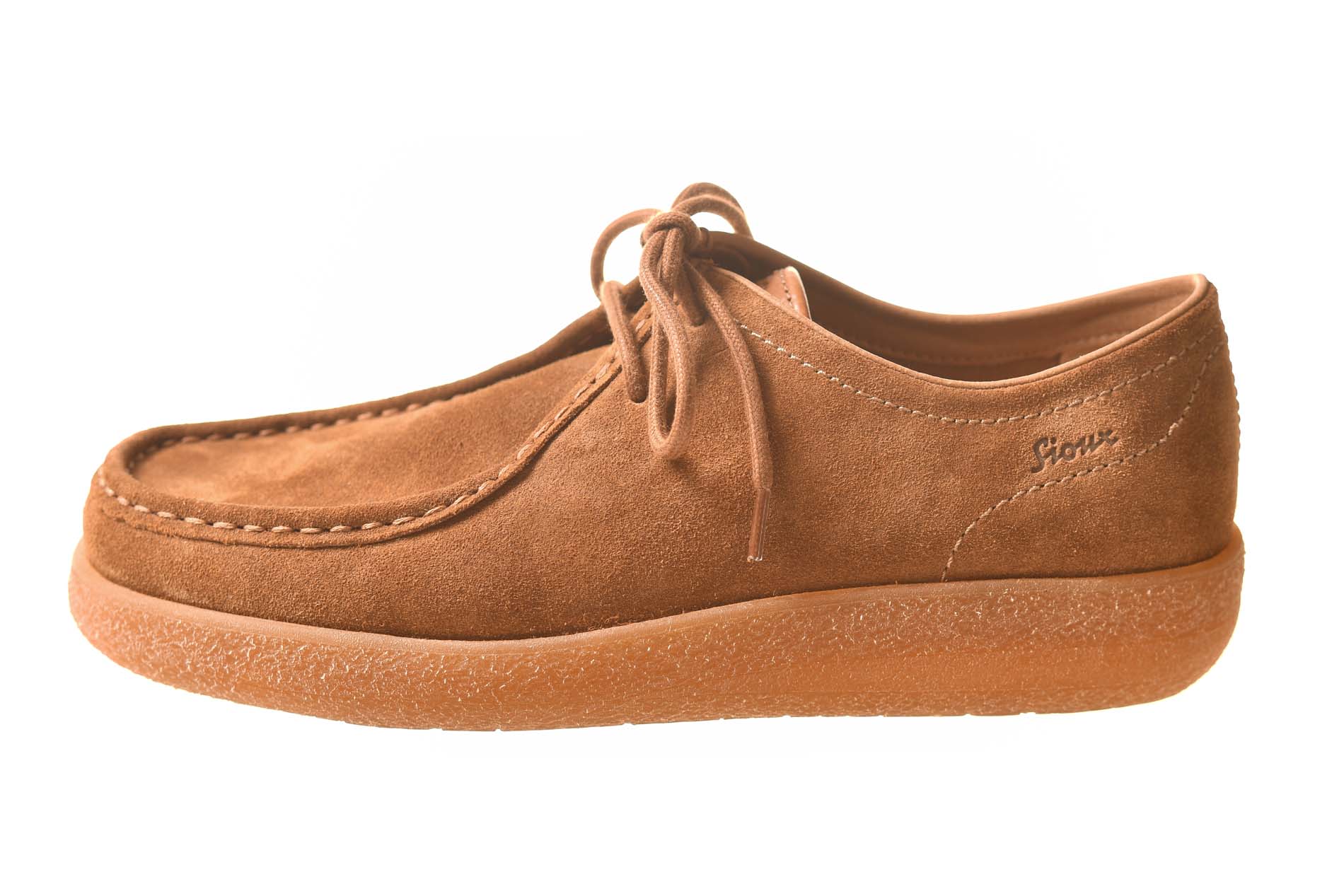 Sioux veterschoen crepezool cognac suede