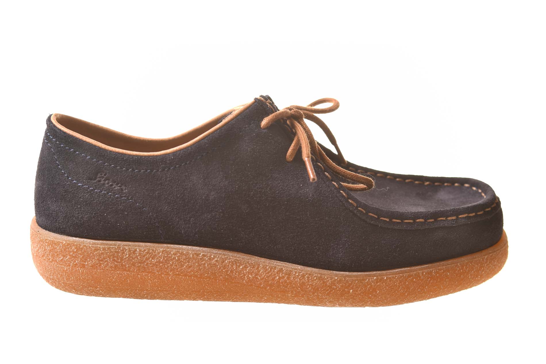 Sioux veterschoen crepezool donkerblauw suede
