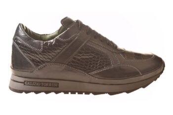 Galizio Torresi sneaker zwart diverse leersoorten