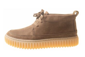 Clarks groen suede boot met fantasiezool