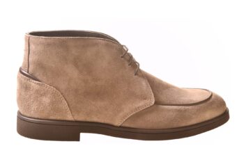 Greve taupe suede boot met lichtgewicht zool