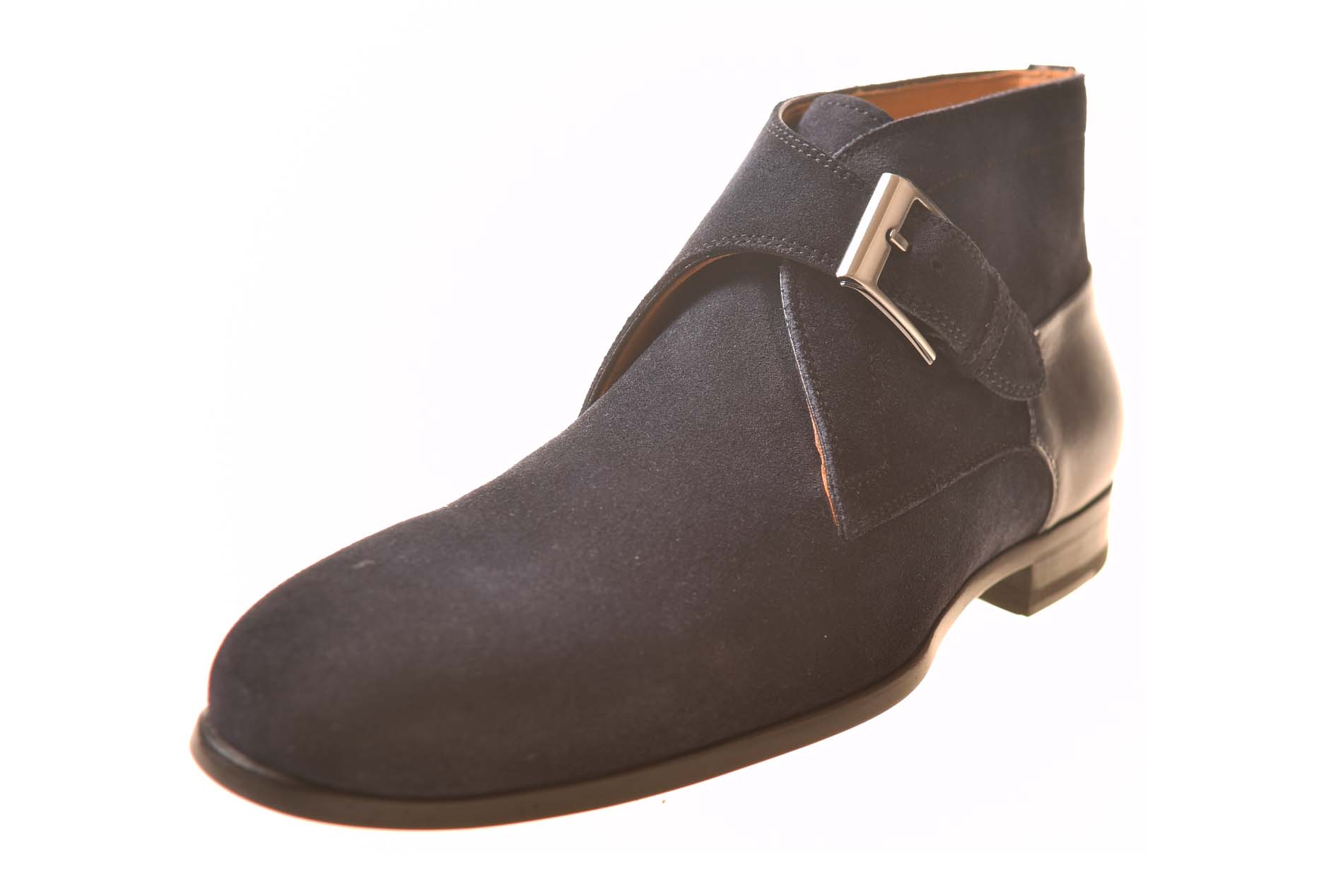 Magnanni donkerblauw suede boot met gesp - Afbeelding 2
