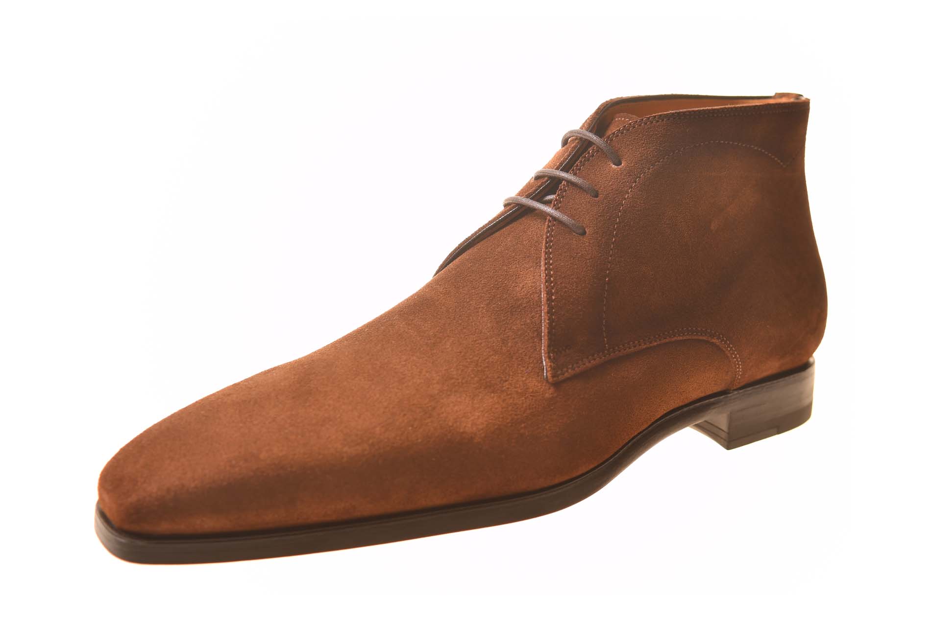 Magnanni cognac suede veterboot - Afbeelding 2
