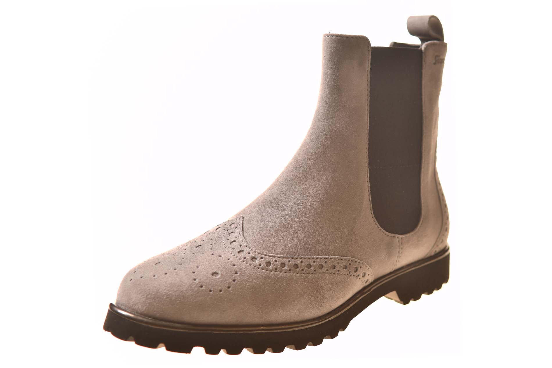 Sioux chelseaboot licht grijs suede combinatie - Afbeelding 2